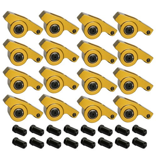 1.7 Ratio 7/16" Stud Gold Roller Rocker Arms Kit For Chevy BBC 396 402 427 454