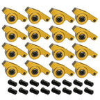 1.7 Ratio 7/16" Stud Gold Roller Rocker Arms Kit For Chevy BBC 396 402 427 454