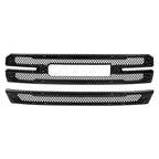 For 2019-2022 GMC Sierra 1500 SLT AT4 Grille Covers Grill Overlay Gloss Black