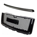 Upper Grille Hood Molding Trim for 2007-2013 GMC Sierra 1500 Denali Pickup Black