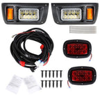 LED Headlights/Tail Lights Kit Adjustable For Club Car DS G&E Golf Cart 93+ USA