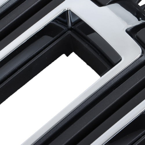 Black Fit For GMC Sierra 1500 2016-2017 2018 Chrome Front Bumper Upper Grille