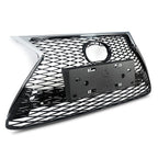 Front Bumper Grille for 2015-2017 Lexus NX200T NX300H F Sport Chrome Black