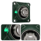 2 Pack UCF207-20 Flange Pillow Block Bearing, 1-1/4 inch Bore, Self-Alignment