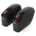 Universal Hard Bags Motorcycle Saddlebags Luggage Bag For Harley Softail Suzuki