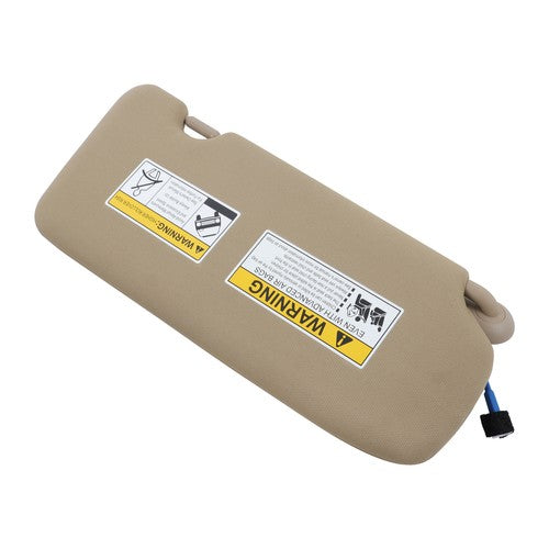 Beige Plastic Driver Side Sunvisor With Lights And Mirror For 17-22 Honda CR-V
