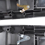 2Pcs Front Interior Door Handles L + R Black for Freightliner FLD120 FLD120SD