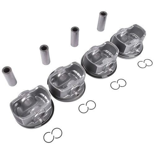 4 x Pistons +Pins For 2013-2014 Hyundai Sonata Fe 2.0T 2.0L Sonata 23410-2G400