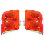 Pair Amber Side Mirror Marker Signal Lights For Ford F250-550 F350 F450 2008-16