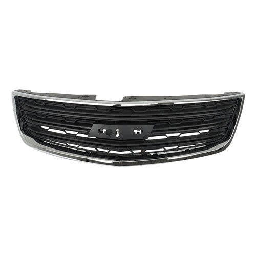 NEW For Chevy Traverse LS LT 13-2017 Front Upper Grille Insert Black/Chrome Trim