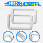 15.7 x 24.8 White RV Entrance Door Window Frame for Camper Trailer