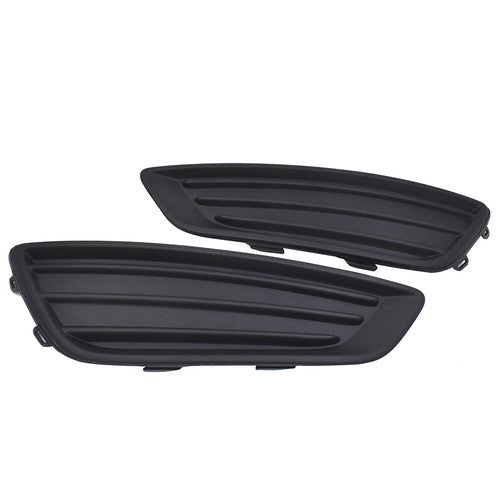 Left&Right Black Fog Light Cover For Ford Focus 15-2017 2018 Frame Bezel Trim