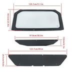 Full Glass Windshield W/O wiper 17-24 For Can-Am Maverick X3 XDS XRS- UV Protect