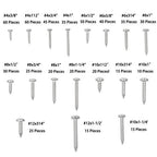 550× Wood screws kits #4 #6 #8 #10 #12 countersunk 304 Stainless steel