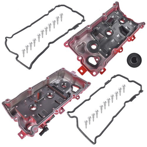 Left + Right Valve Covers for Infiniti JX35 2013 Nissan Altima 2007-2014 3.5L V6