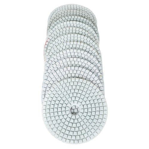 12PCS Diamond Polishing Pads Wet Dry 4 Inch Set Kit For Granite Concrete Marble
