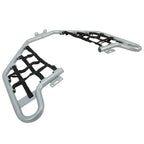 Silver Pair Of Nerf Bars With Black Nets Set for Honda TRX 700XX 2008 2009