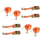 1.5" x 15' 4000 lb Ratchet Straps J Hook Heavy Duty Tie Downs   New  4pcs