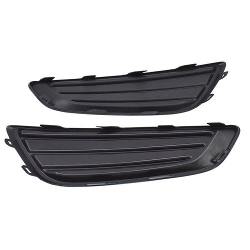 Left&Right Black Fog Light Cover For Ford Focus 15-2017 2018 Frame Bezel Trim