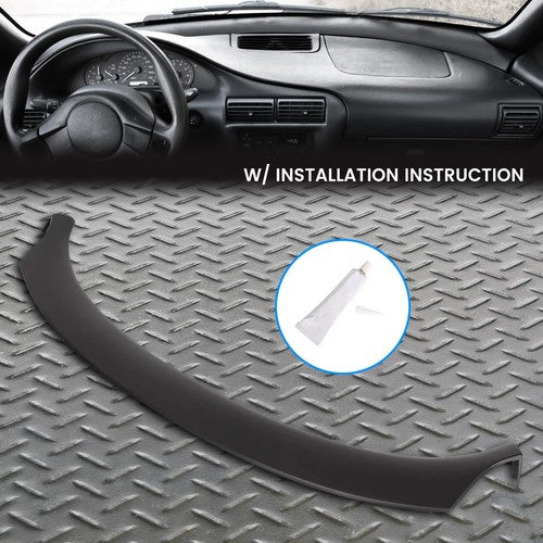 For 1995 2005 Chevy Cavalier Dash Dashboard Cap Cover Overlay Black Molded
