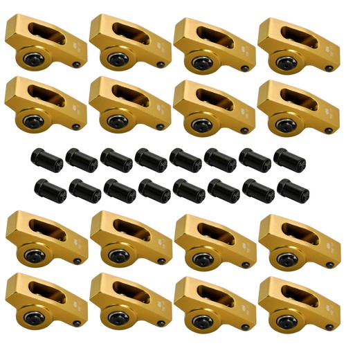 1.7 Ratio 7/16" Stud Gold Roller Rocker Arms Kit For Chevy BBC 396 402 427 454