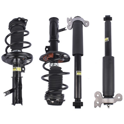 2 Front Strut & Spring Assys + 2 Rear Shock Absorbers For Chevy Malibu 2016-2023