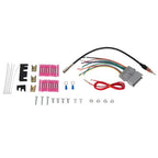 Double Din Stereo Radio Install Dash Kit with Antenna Adapter Wire Harness for GMC