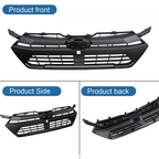 Front Bumper Upper Grille Matte Black Replacement For 2024 2025 Subaru Crosstrek