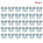 30 Pcs 3/8"���14mm-16mm��� Fuel Injection Gas Line Hose Clamps Clip