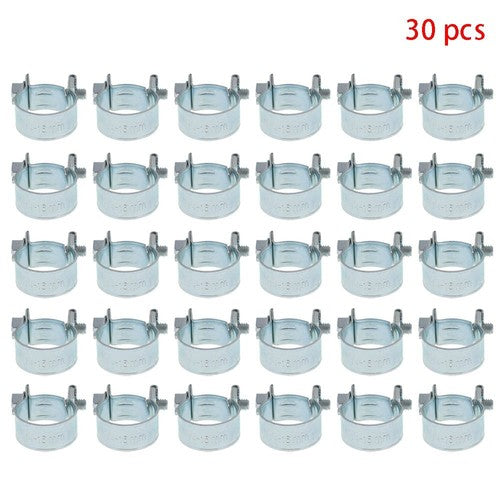 30 Pcs 3/8"���14mm-16mm��� Fuel Injection Gas Line Hose Clamps Clip
