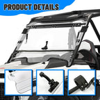 Scratch Resistant Flip Windshield for Polaris RZR XP Turbo S 2019 XP 4 Turbo S