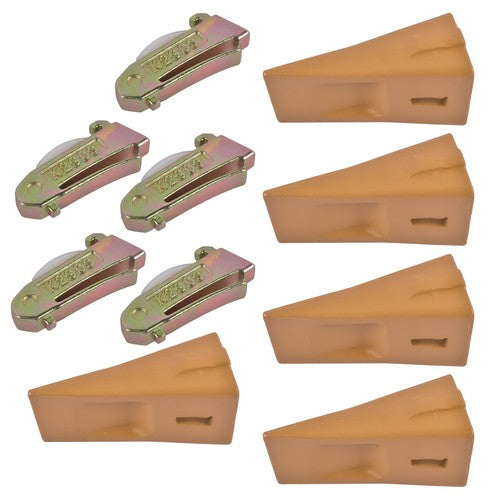 X290 Sharp Bucket Teeth/Tooth with K290S Flexpins Fit for Mini Excavator 5Pcs