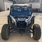 2-In-1 Flip Front Clear Windshield with Hardware for Can-Am Maverick X3 2017-2025