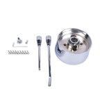 28" Chrome Tilt Manual Style Steering Column with Wheel Adapter No Key Hot Rod