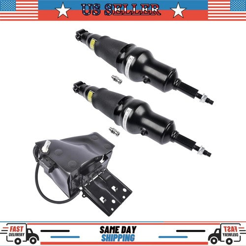 2 Air Suspension Shock Absorber + 1 Compressor For Infiniti QX56 2011-2013 Rear