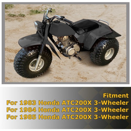 For Honda ATC200X ATC 200X 3-Wheeler 1983 1984 1985 Black Front Fender ABS