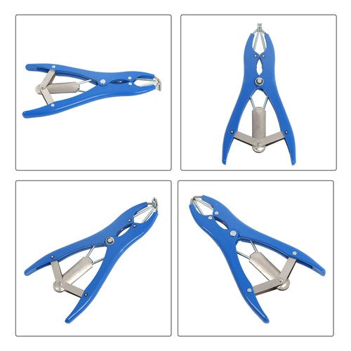 Elastrator Castration Plier +100 Blue Rubber Rings Applicator Castrator Rings