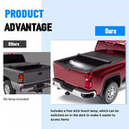 6.5FT Soft Roll Up Tonneau Cover for 07 13 Silverado Sierra 1500 2500HD 3500HD