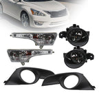 Fog Lights & Corner Turn Signal Lamps w/o Wiring Set For 2013-2015 Nissan Altima