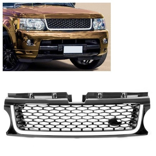 Upper Bumper Diamond Mesh Grille for 2010 2013 Land Rover Range Rover Sport