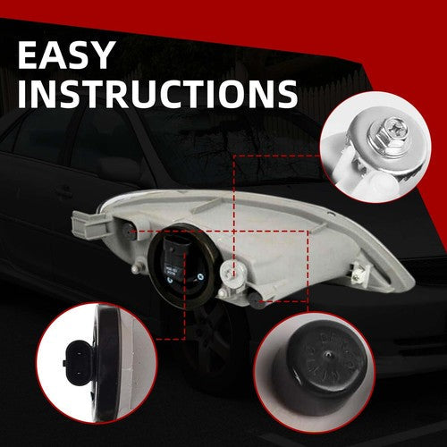 Clear Fog Light for Toyota Corolla 2005-2008 for Toyota Camry 2002 2003 2004