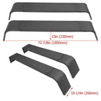 13"-15" Tires Steel Diamond Tread Plate Tandem Axle Trailer Fenders 10"x72"x13"