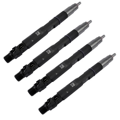 4Pcs Common Rail Diesel Fuel Injectors Black Fits JCB T4 Excavator 444 Engine