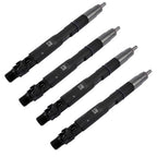 4Pcs Common Rail Diesel Fuel Injectors Black Fits JCB T4 Excavator 444 Engine