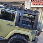 Roof Rack Cargo Carrier Luggage W/ 2 Ladders For Jeep Wrangler JK 4-Door 2007-18