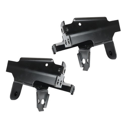 Black Fit For 2011-2014 GMC Sierra 2500/3500 HD Front Bumper Bracket 2 Pc LH&RH