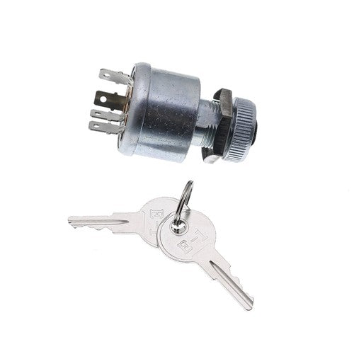 Fit EZGO Golf Cart Key Switch 4 Prong Pin 2 Keys 81 UP Gas or Electric 33639G01
