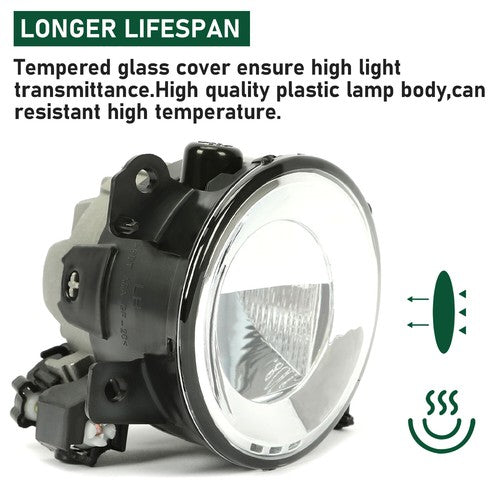 Front Left Side Fog Light Bumper Mounted Lamp For Infiniti Q50 QX60 QX80 14-20