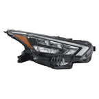 For Nissan Versa 2020-2021 Passenger Side Headlight Replacement Chrome Housing