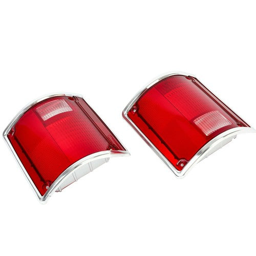 Tail Light Lens Pair for Chevrolet C10 C20 K10 R1500 Suburban 1973 75 86 1991